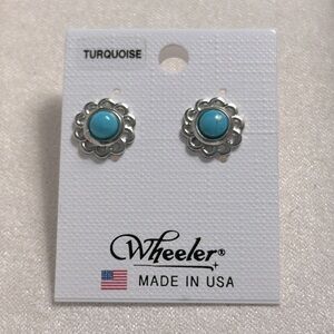 Wheeler Turquoise Stud Earrings | Hypoallergenic Posts